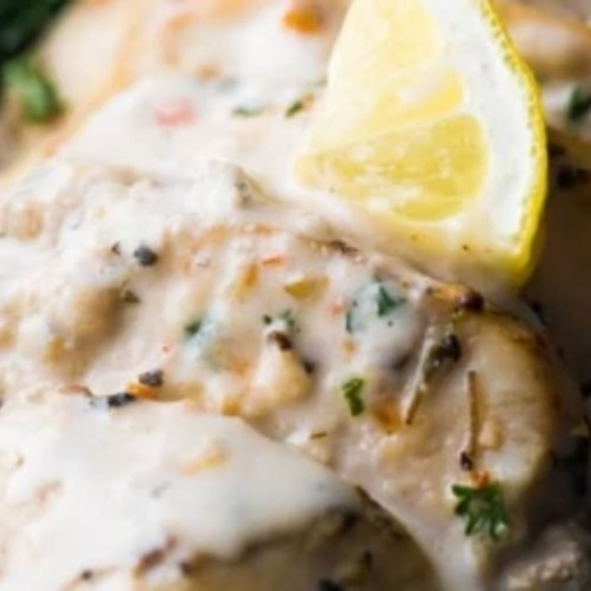 Grilled Creamy Lemon-Garlic Chicken
