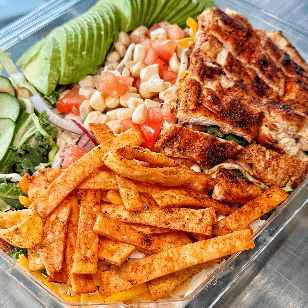 Corny Kale Nashville Chicken Salad