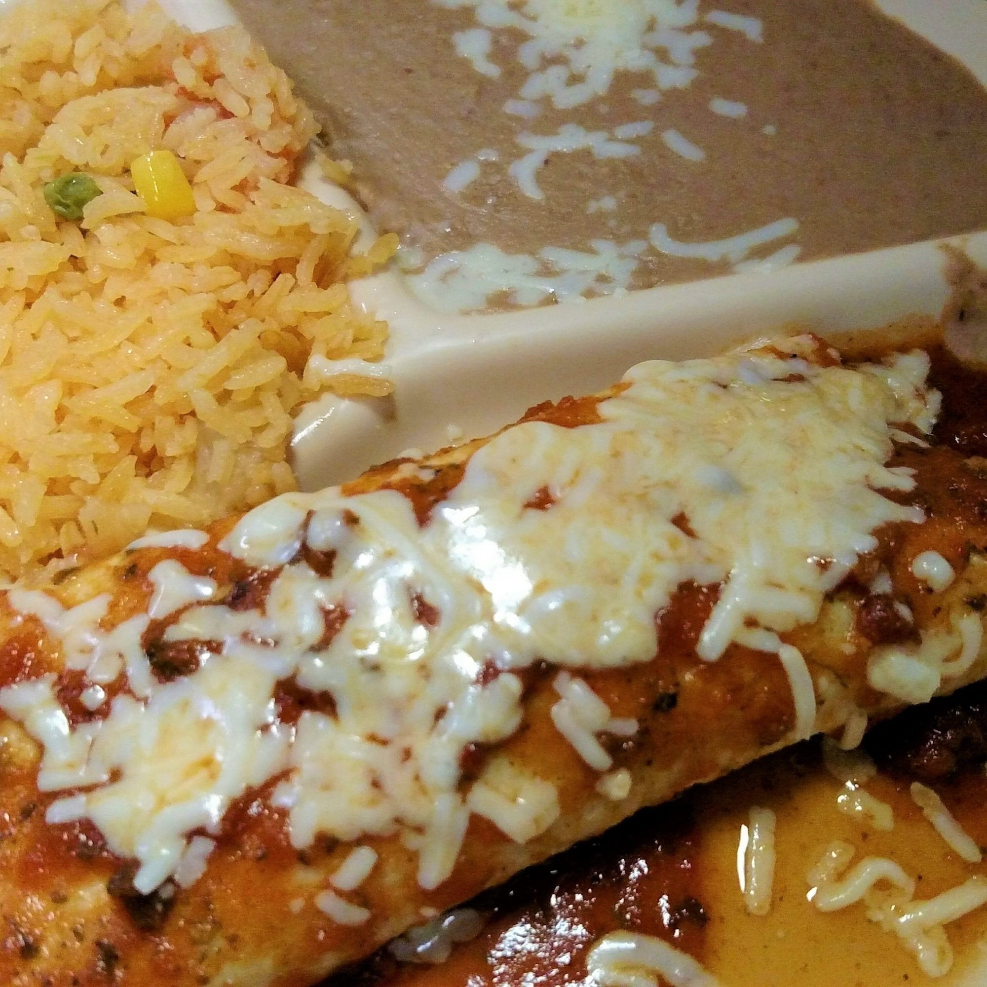 D. Burrito, Rice and Beans