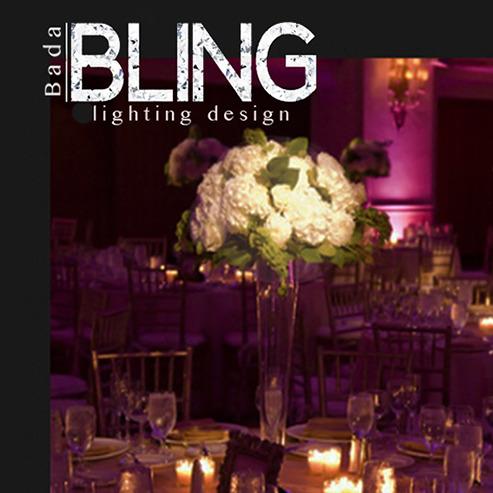 Bada Bling Event Lighting Design RENTAL IN CINCINNATI Logo