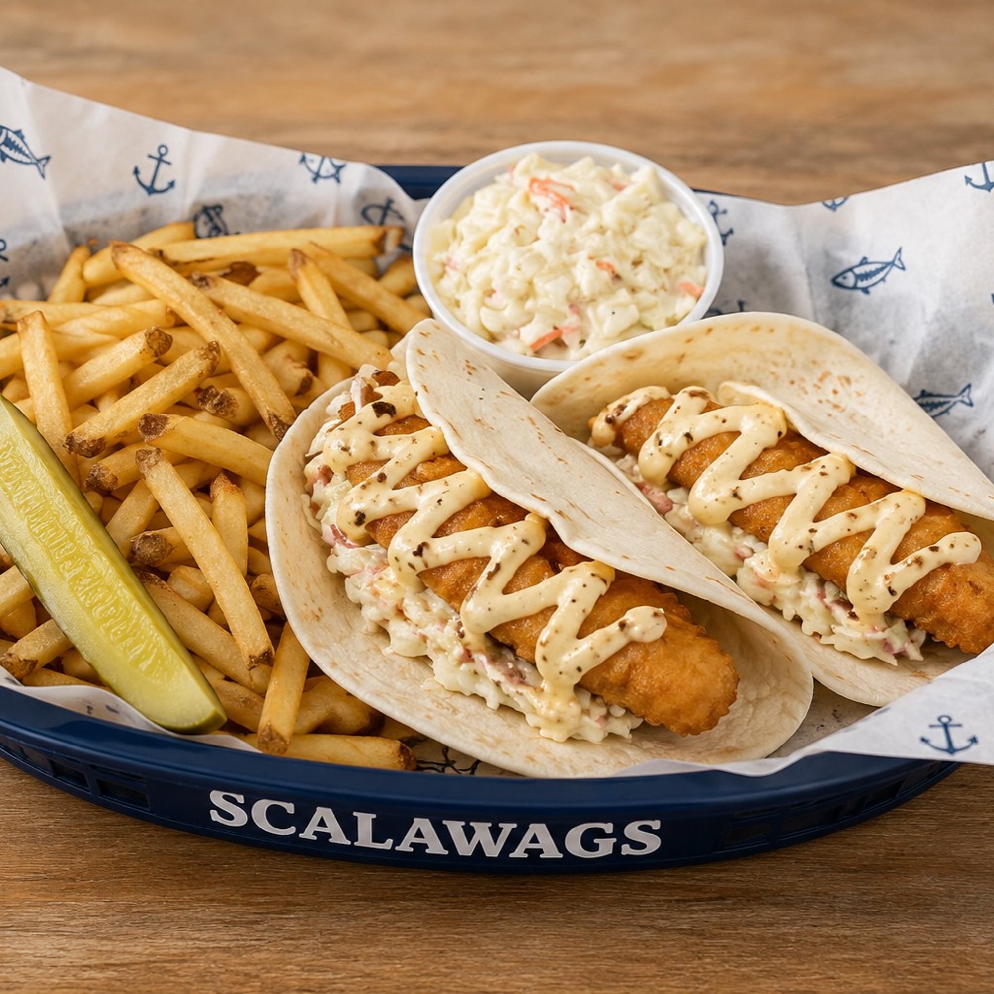 Whitefish Taco Basket