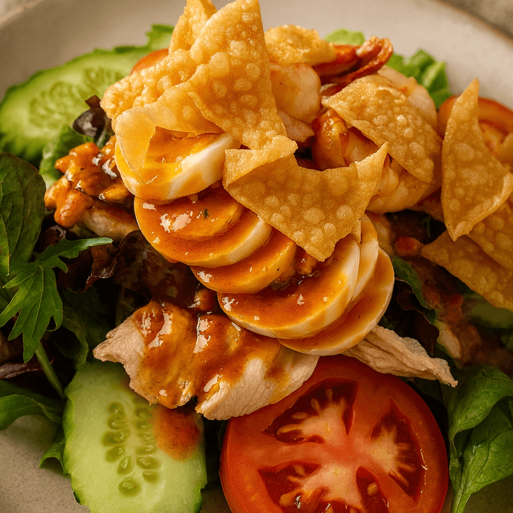Yum yai with peanut dressing