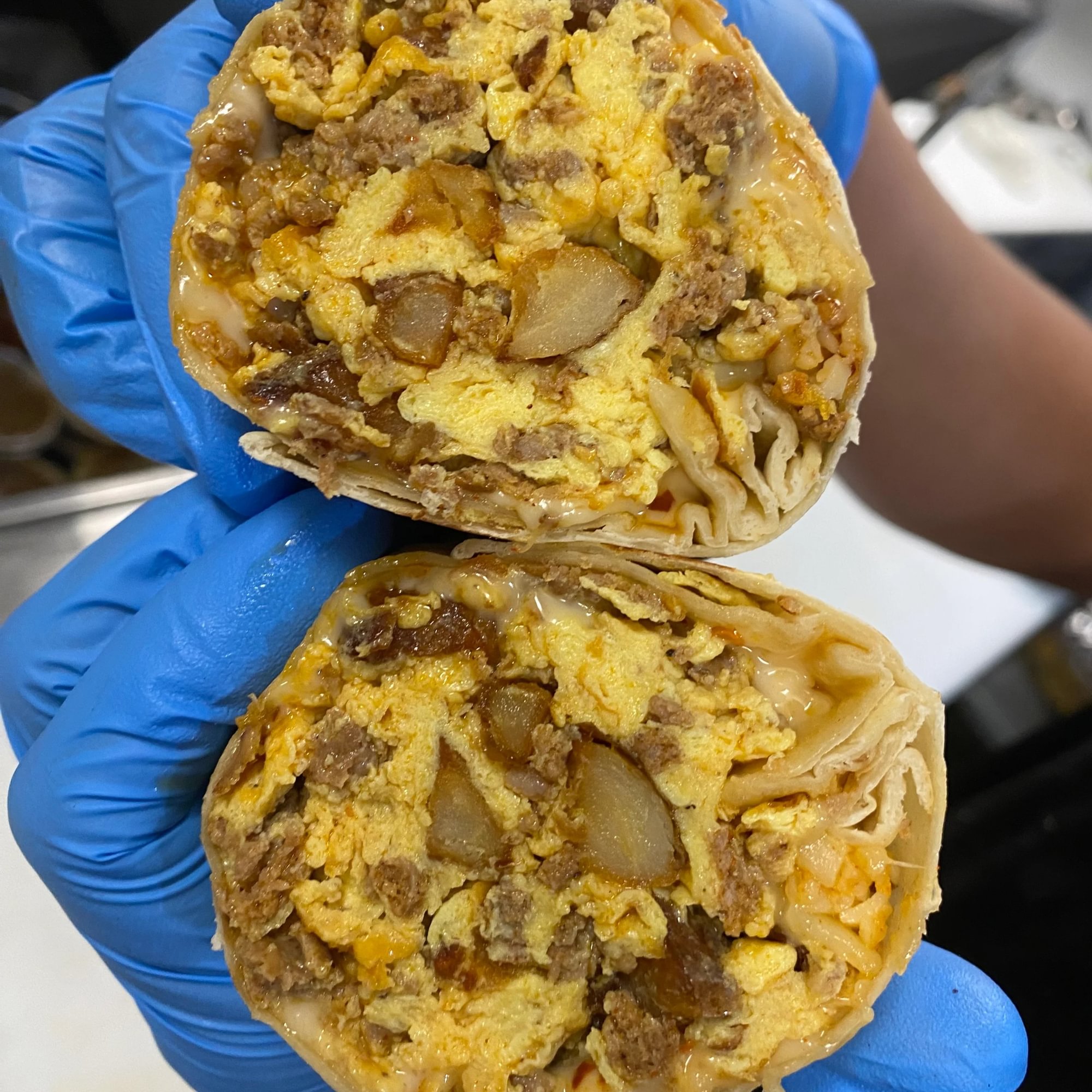 Chorizo Potato Burrito
