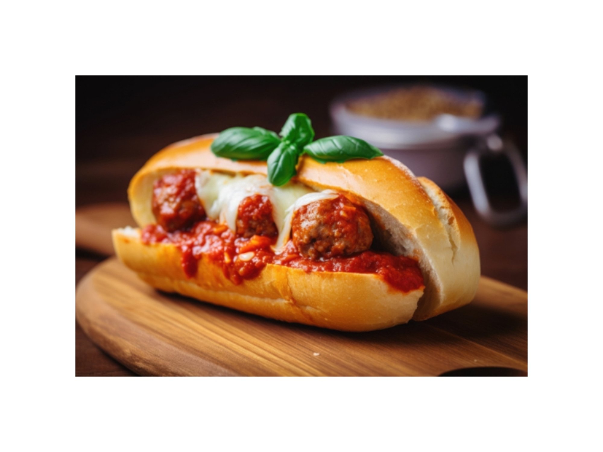 Meatball Parmigiana Sandwich