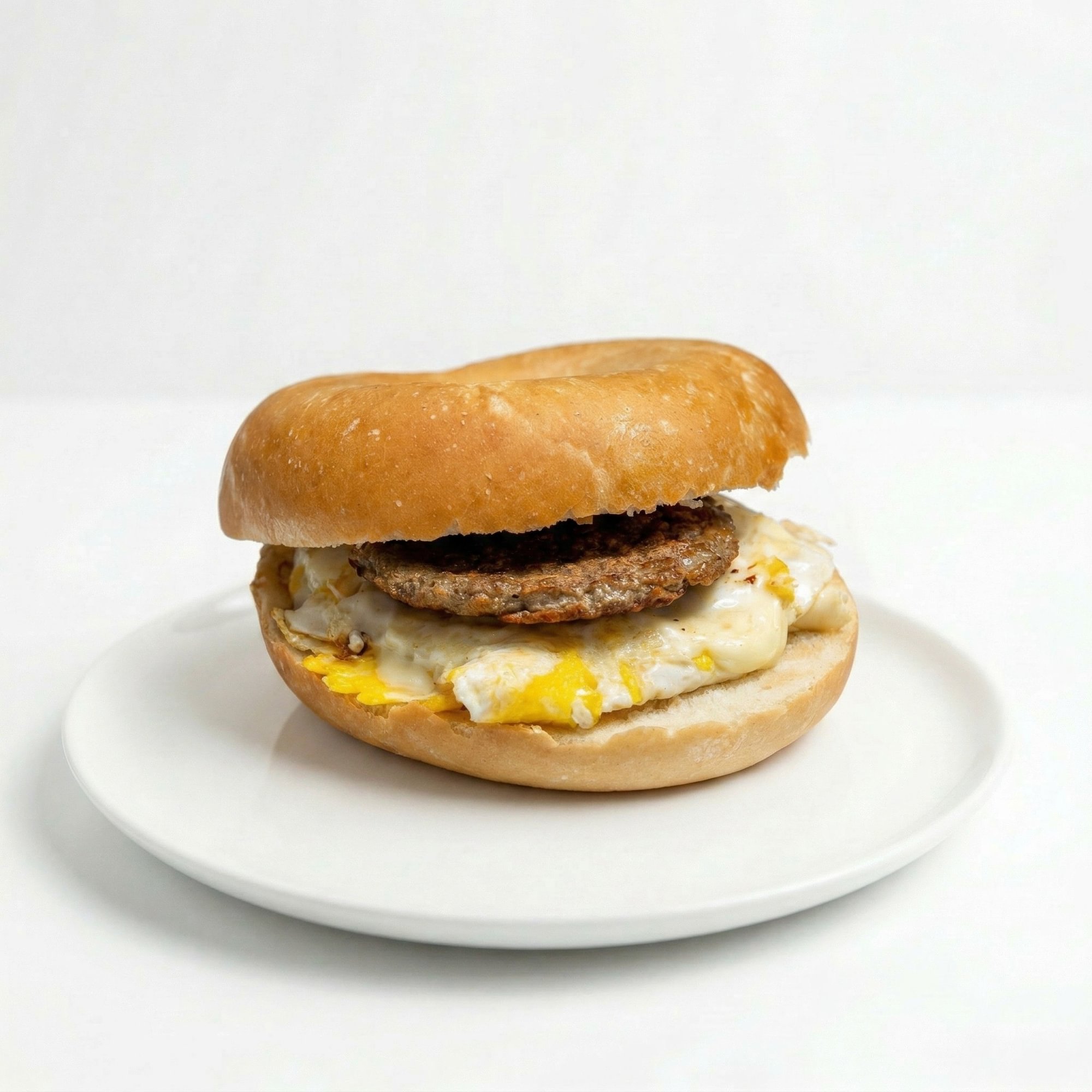 Turkey Sausage Egg and Cheese Sandwich
