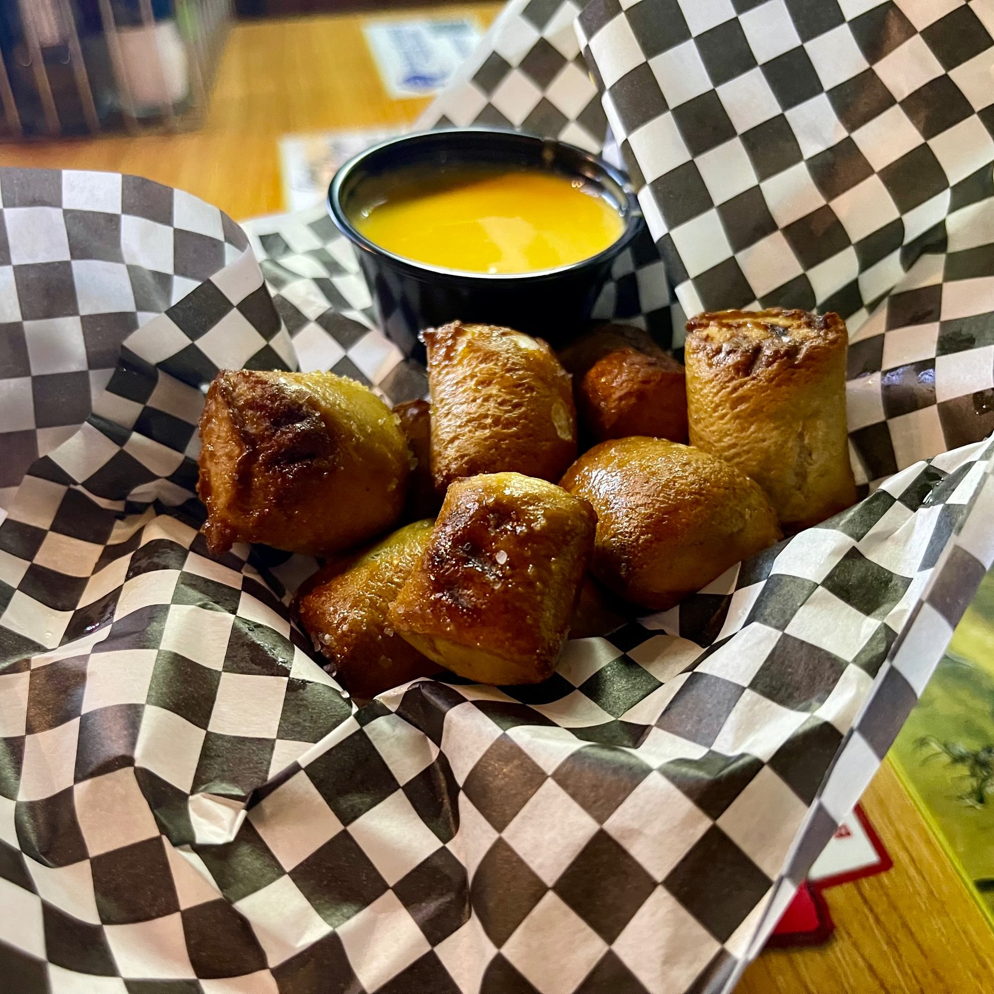 Pretzel Bites & Cheddar Cheese Sauce