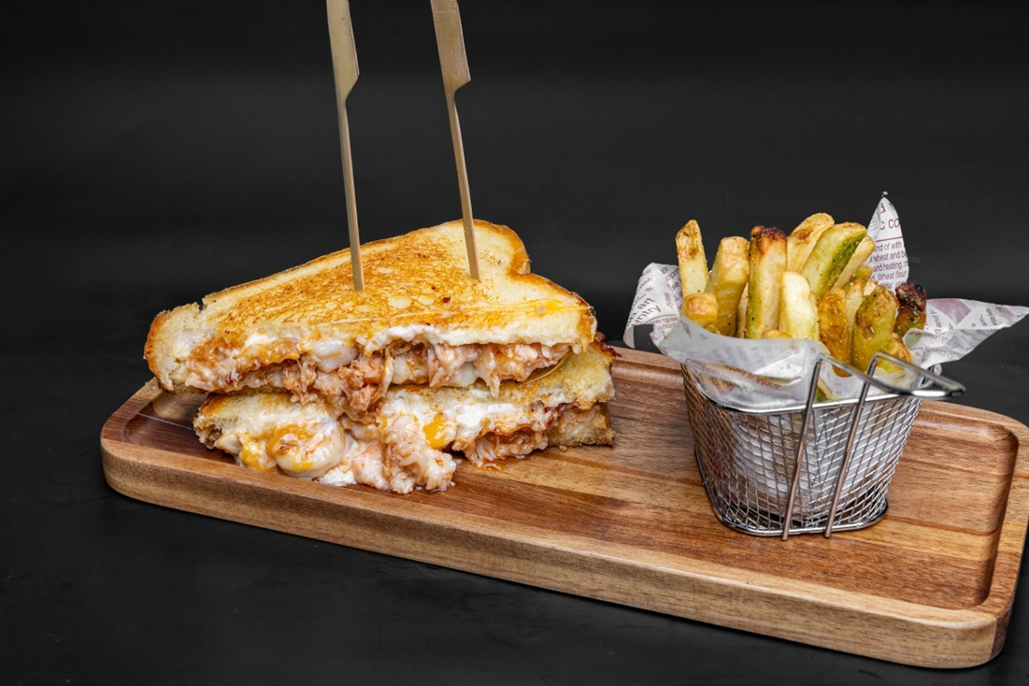 Lobster, Shrimp & Bacon Grilled Cheese *