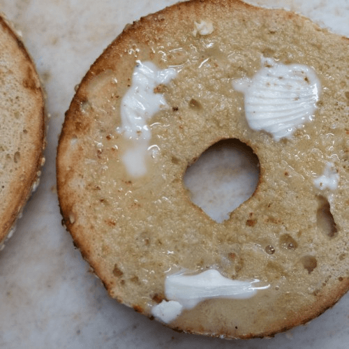Bagel with Earth Balance