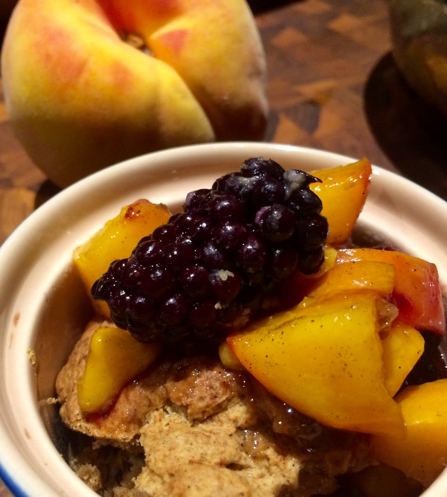 Peach & Blackberry Cobbler