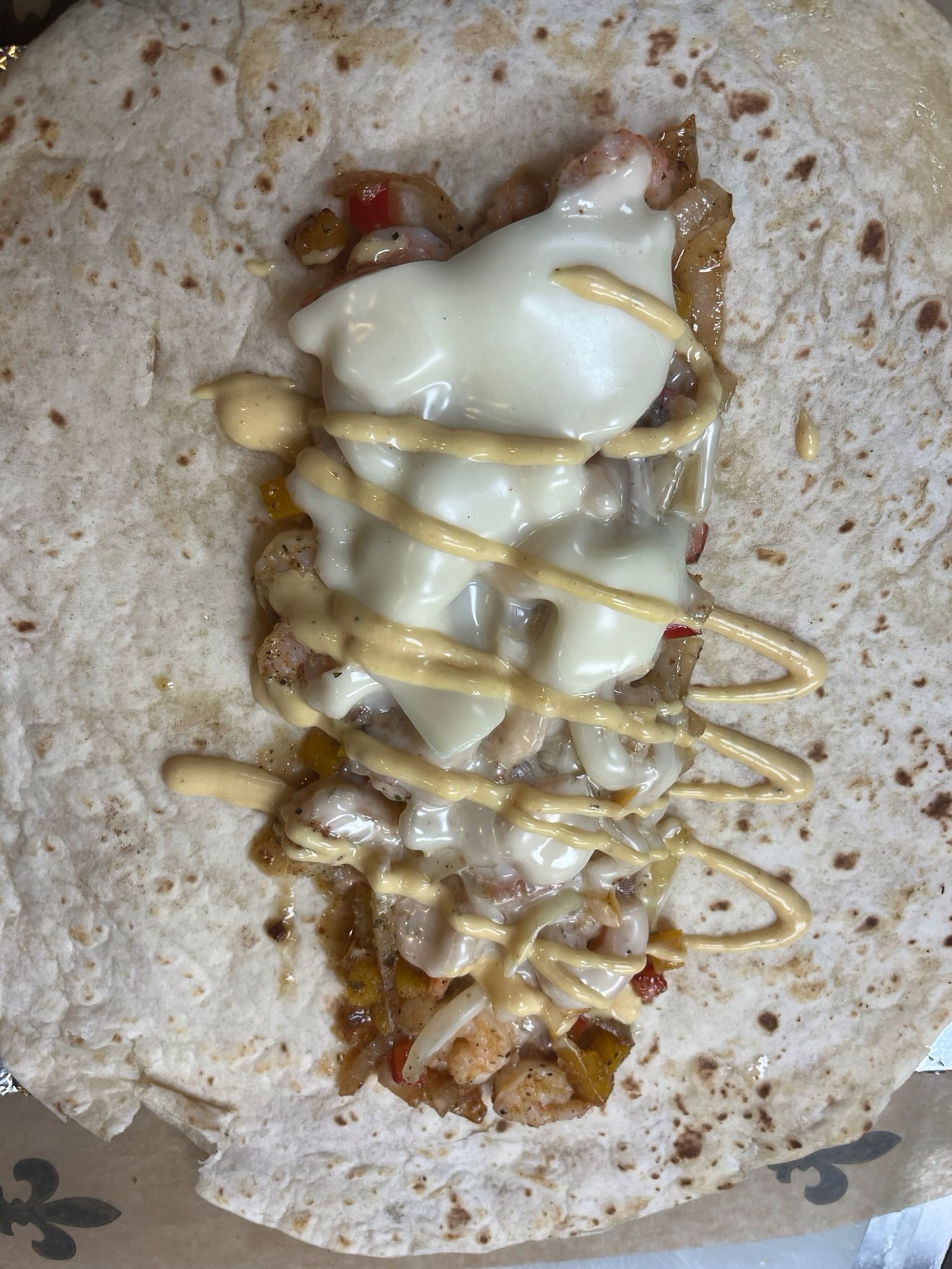 Shrimp Philly Wrap