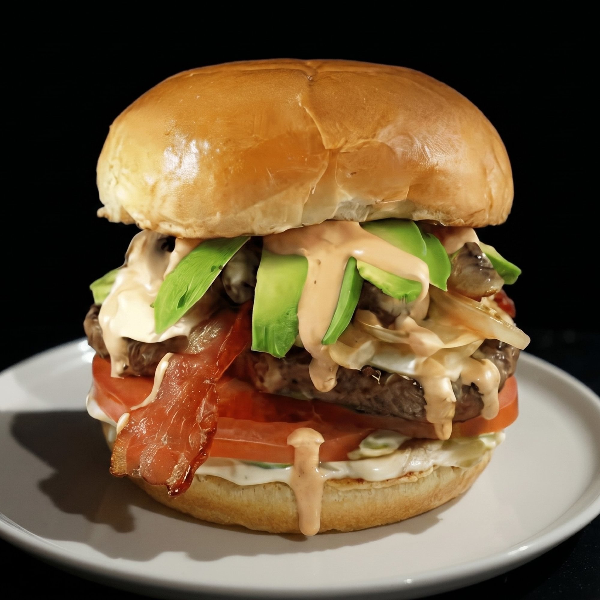 Chipotle Avocado Burger Sandwich Only