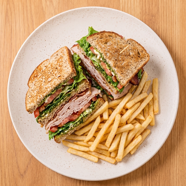 Grilled Turkey Pesto Sandwich
