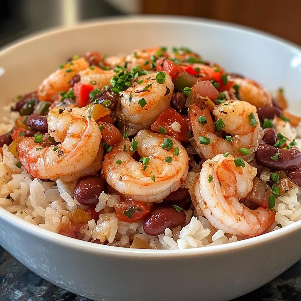 YELLOW RICE SHRIMP PLATTER