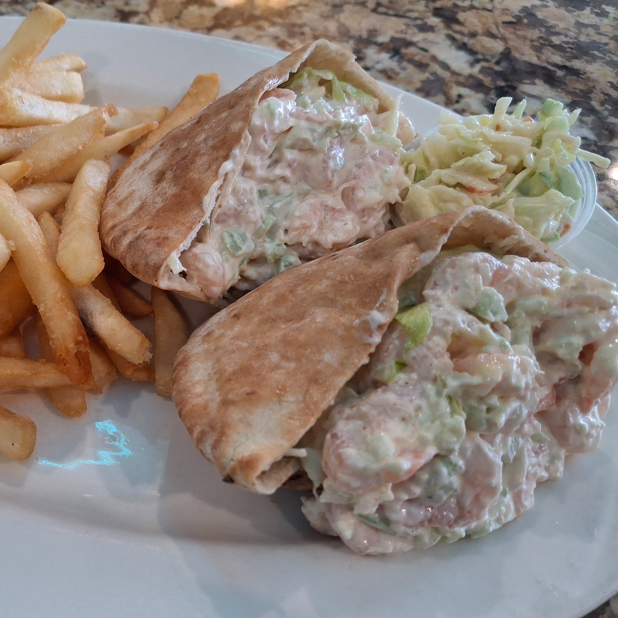 Shrimp Salad Pita Sandwich