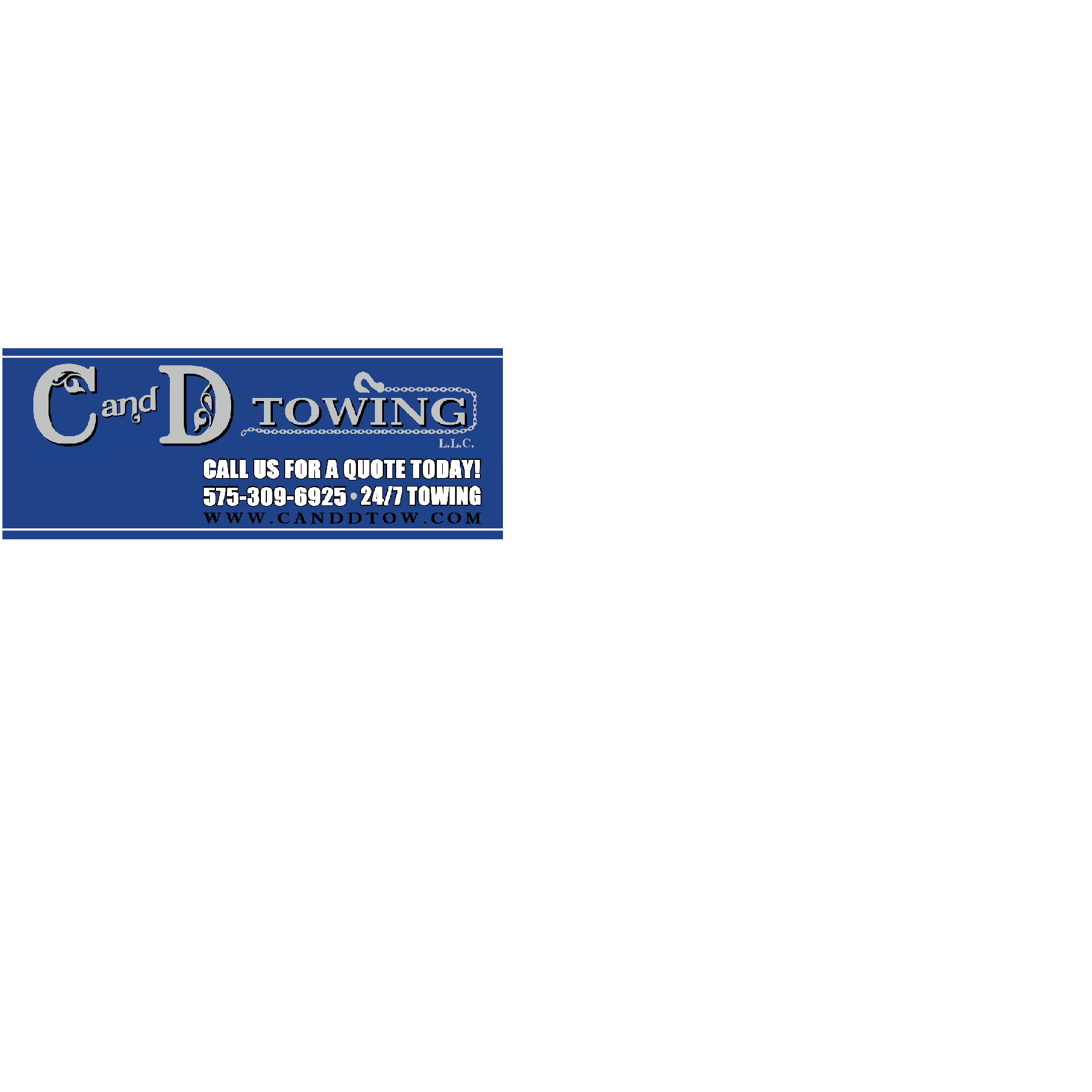 C &amp; D Towing Logo