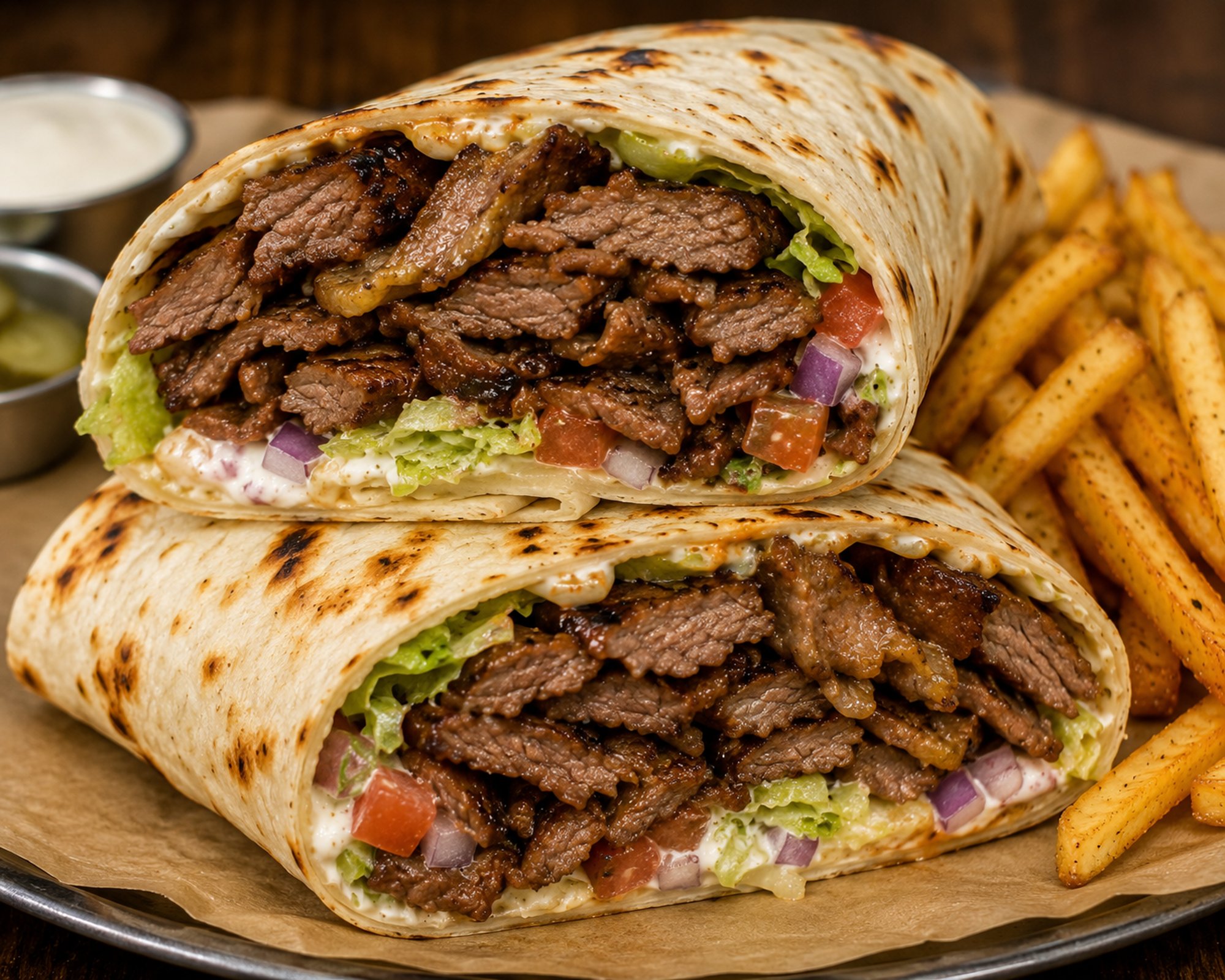 Double Beef Shawarma Sandwich / ساندويش شاورما لحم مضاعف