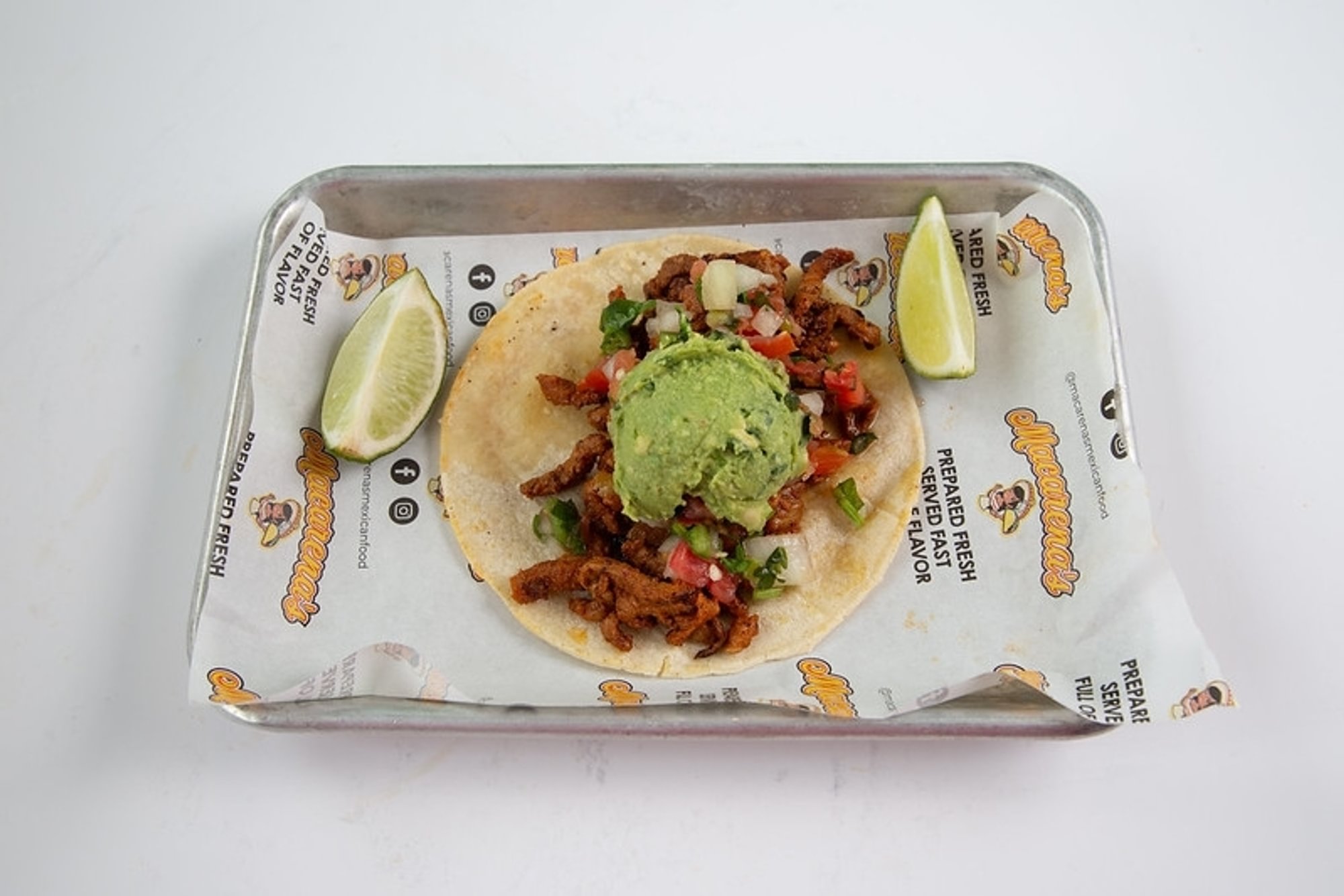 Adobada (marinated pork) big taco