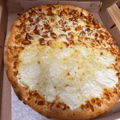 Brick Oven Buffalo or Thai Chili Chicken Pizza