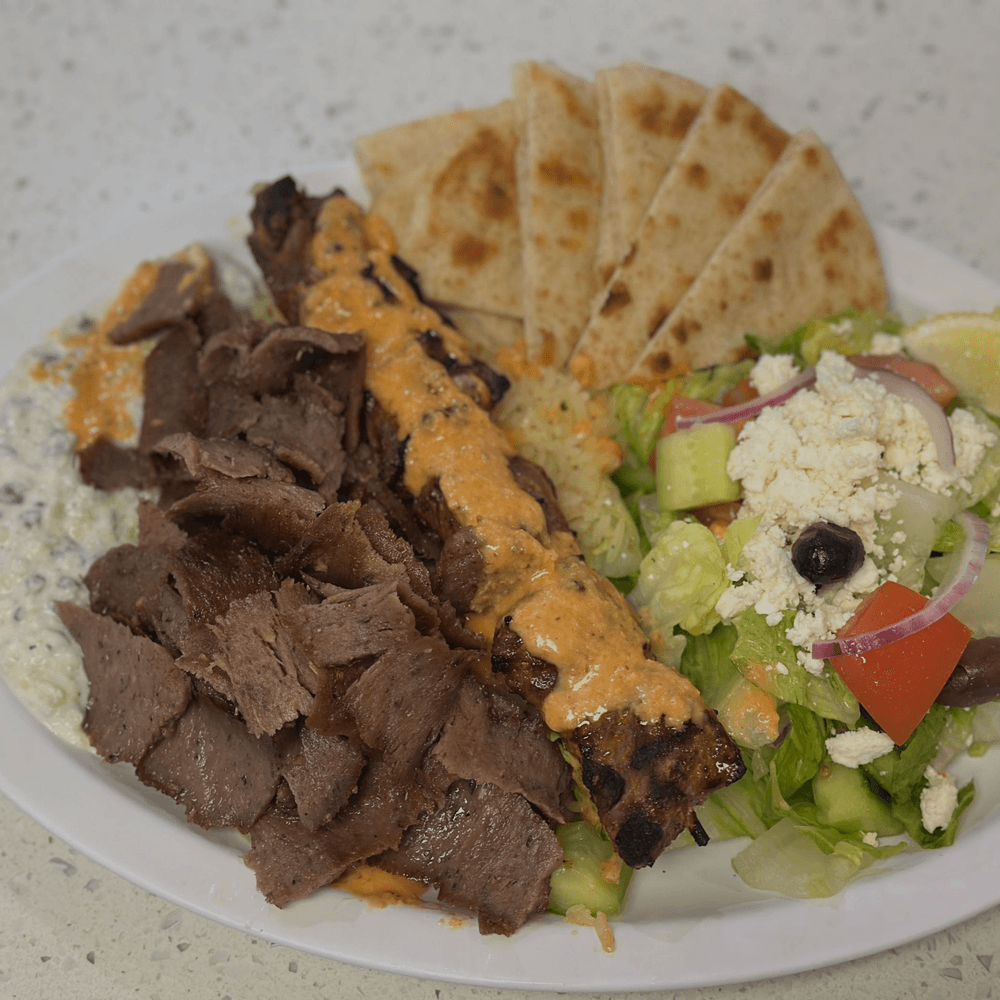 Gyros & Lamb Combo Plate