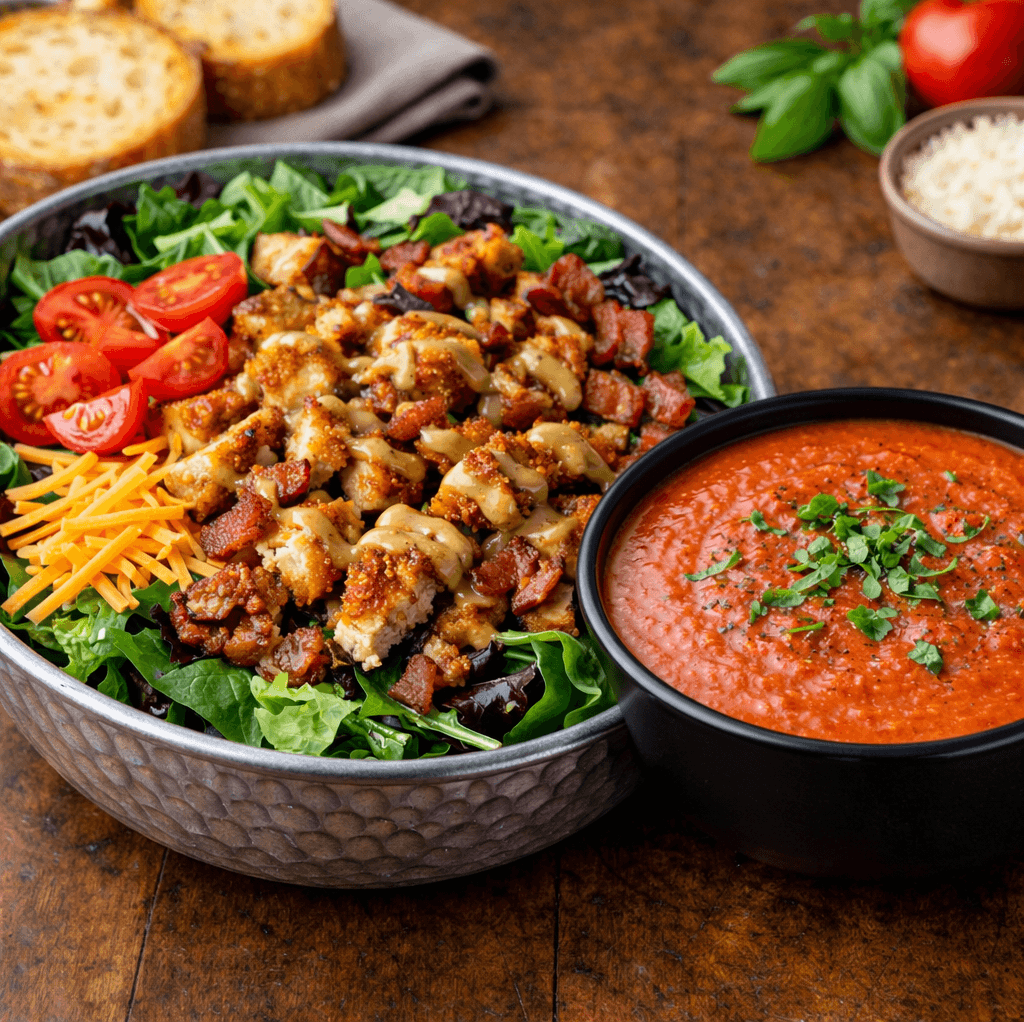 Half BLT Salad & Soup