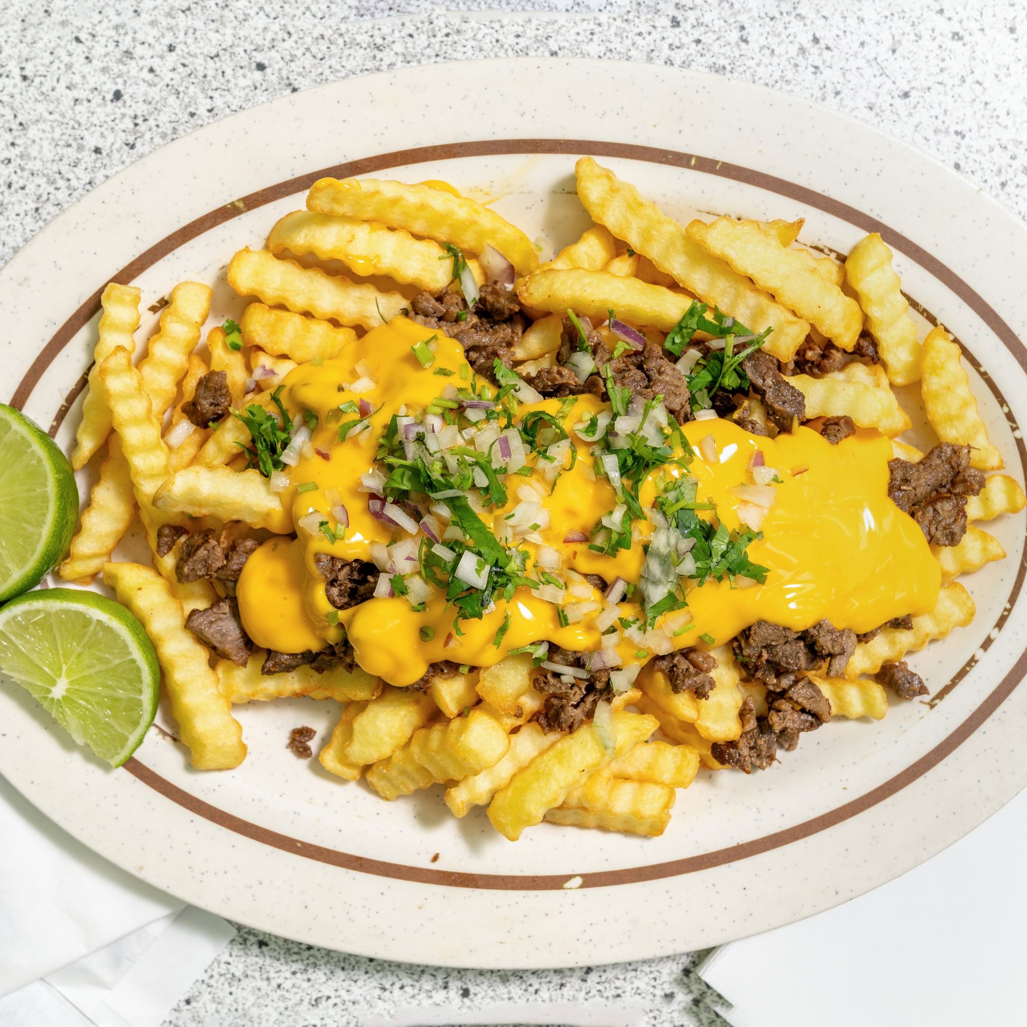 Asada Fries Platillo