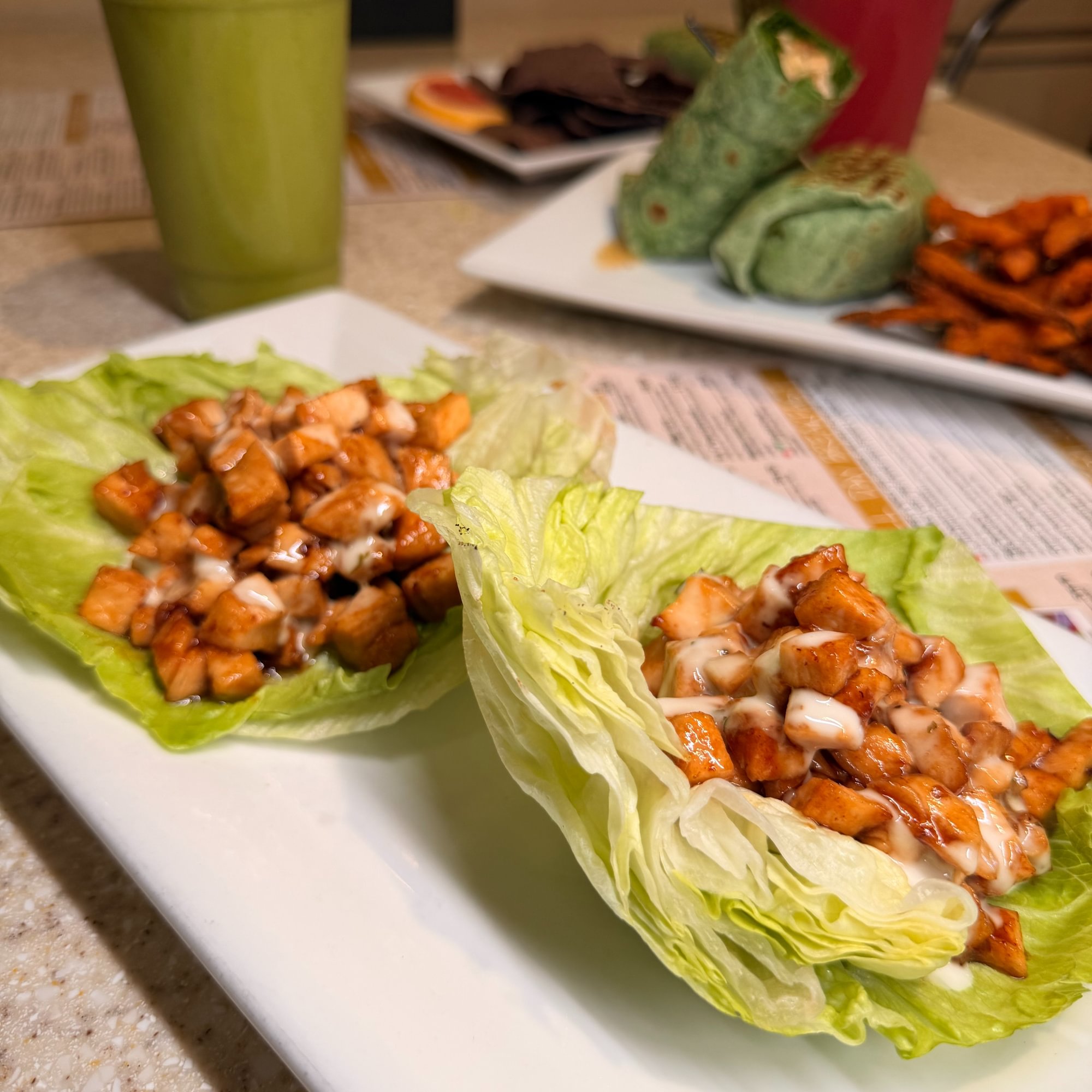 Ranch Chicken Lettuce Wraps