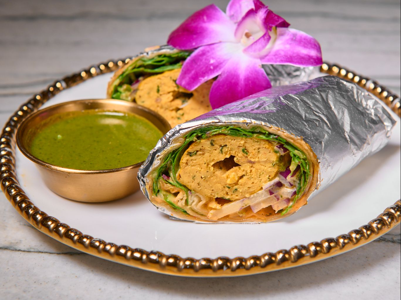 Chicken Seekh Kabab Kathi Roll