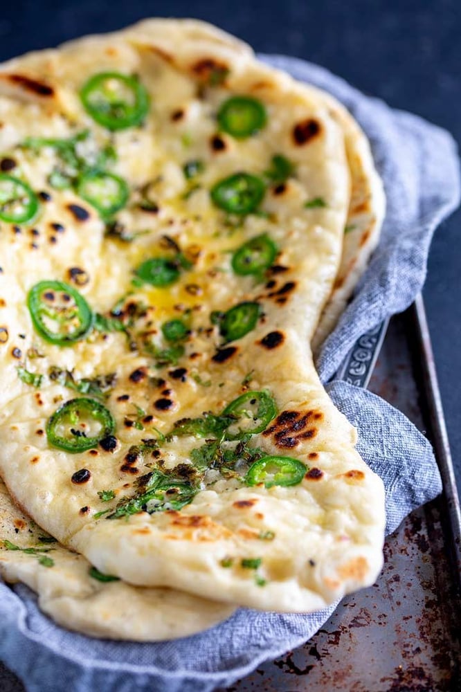 Chilli Garlic Naan (Bullet Naan)