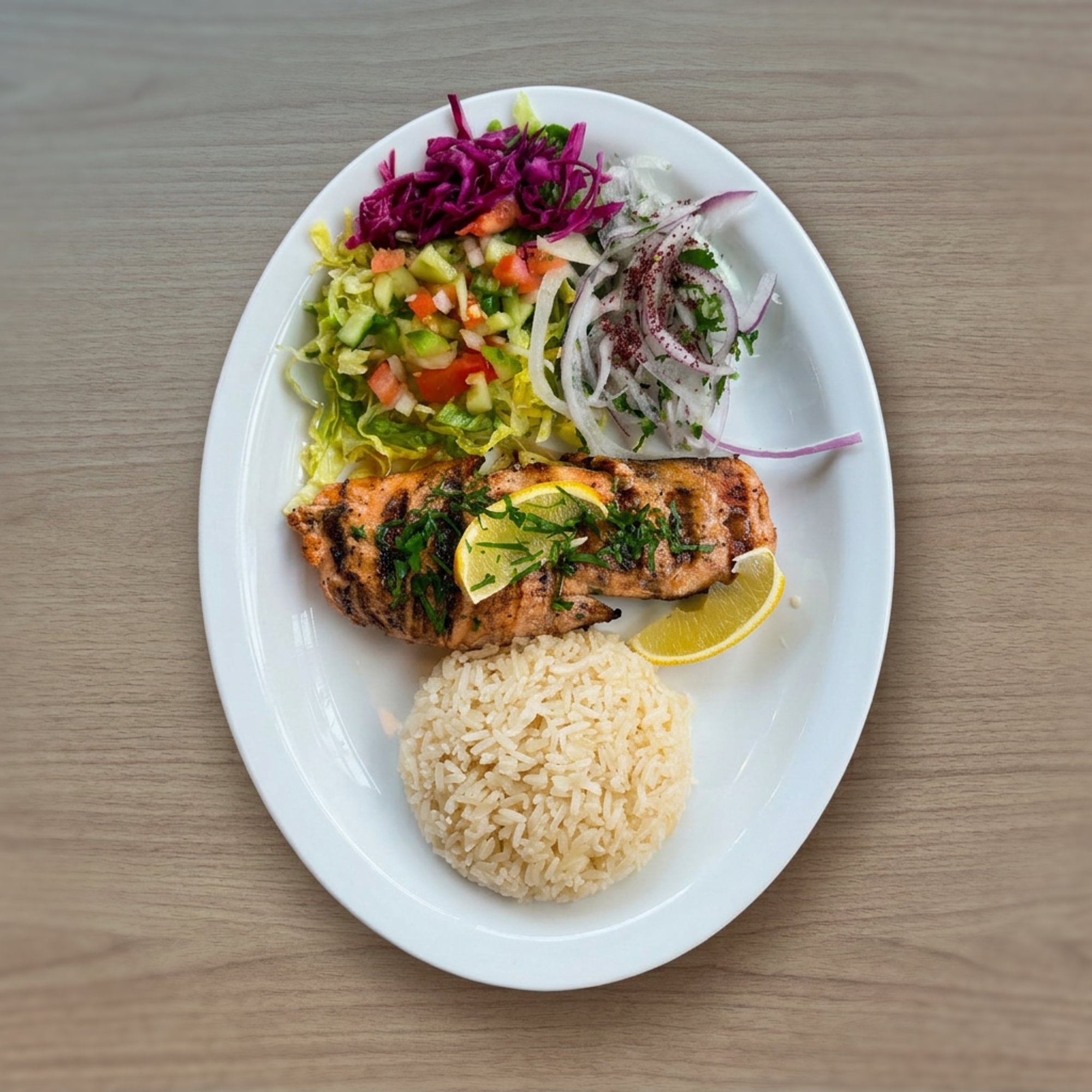 Grilled Salmon Plate