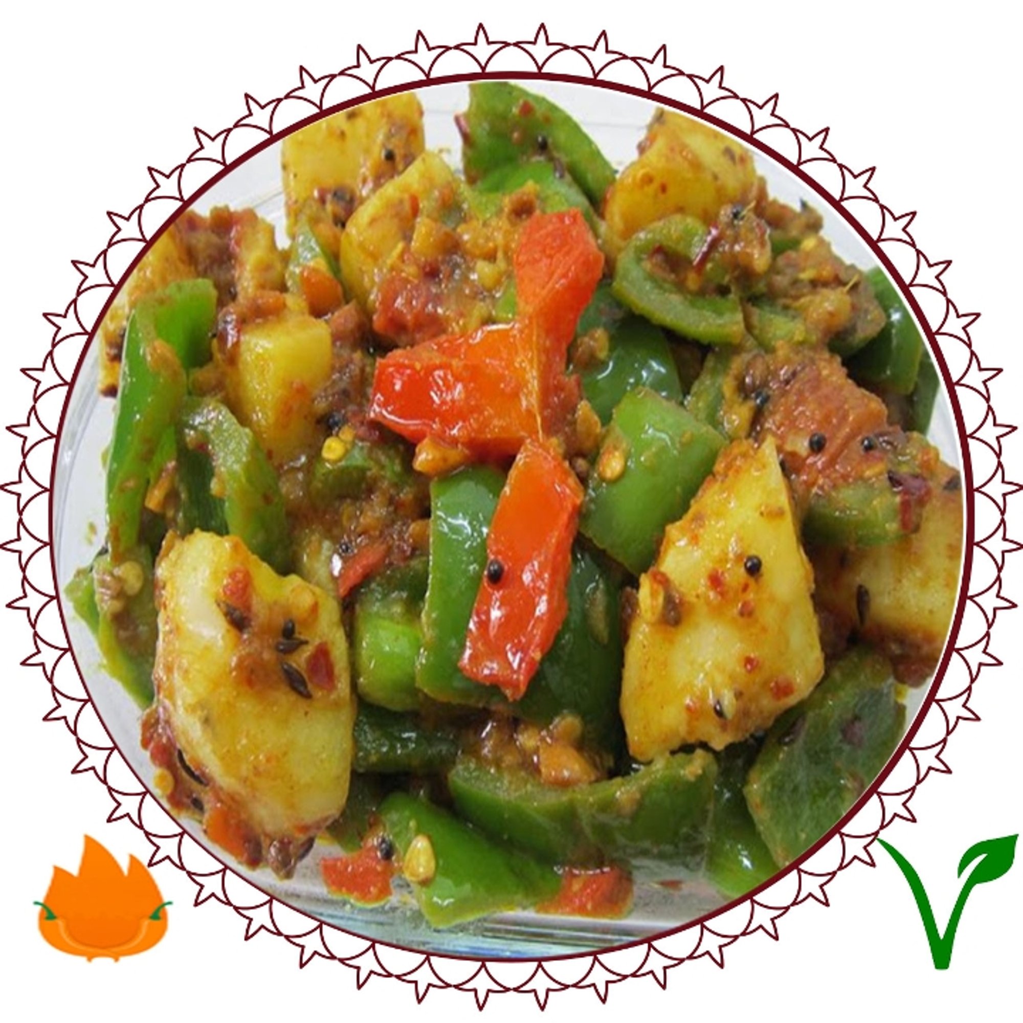 Aloo Capsicum - Vegan