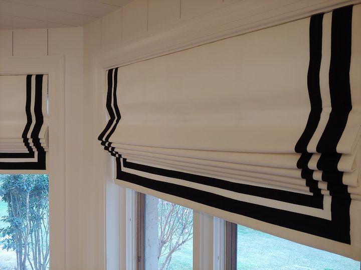 Here in Phillipsburg, we're loving this look! These Roman Shades by Budget Blinds are classic, clean and simple-the perfect accent to the clean lines created by shiplap walls!  BudgetBlindsPhillipsburg  RomanShades  ShadesOfBeauty  FreeConsultation  WindowWednesday