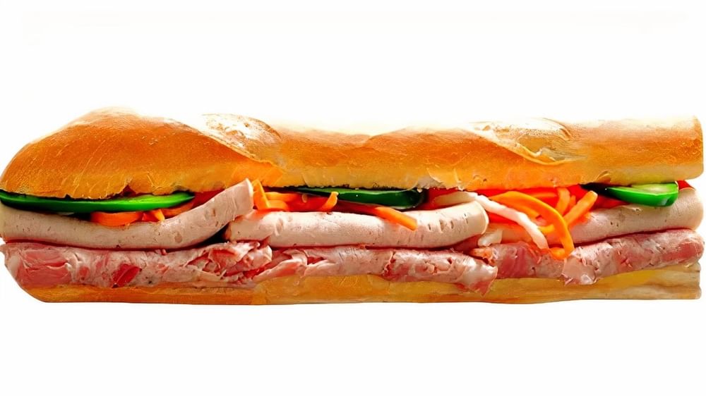 1. Ham & Meatloaf Baguette