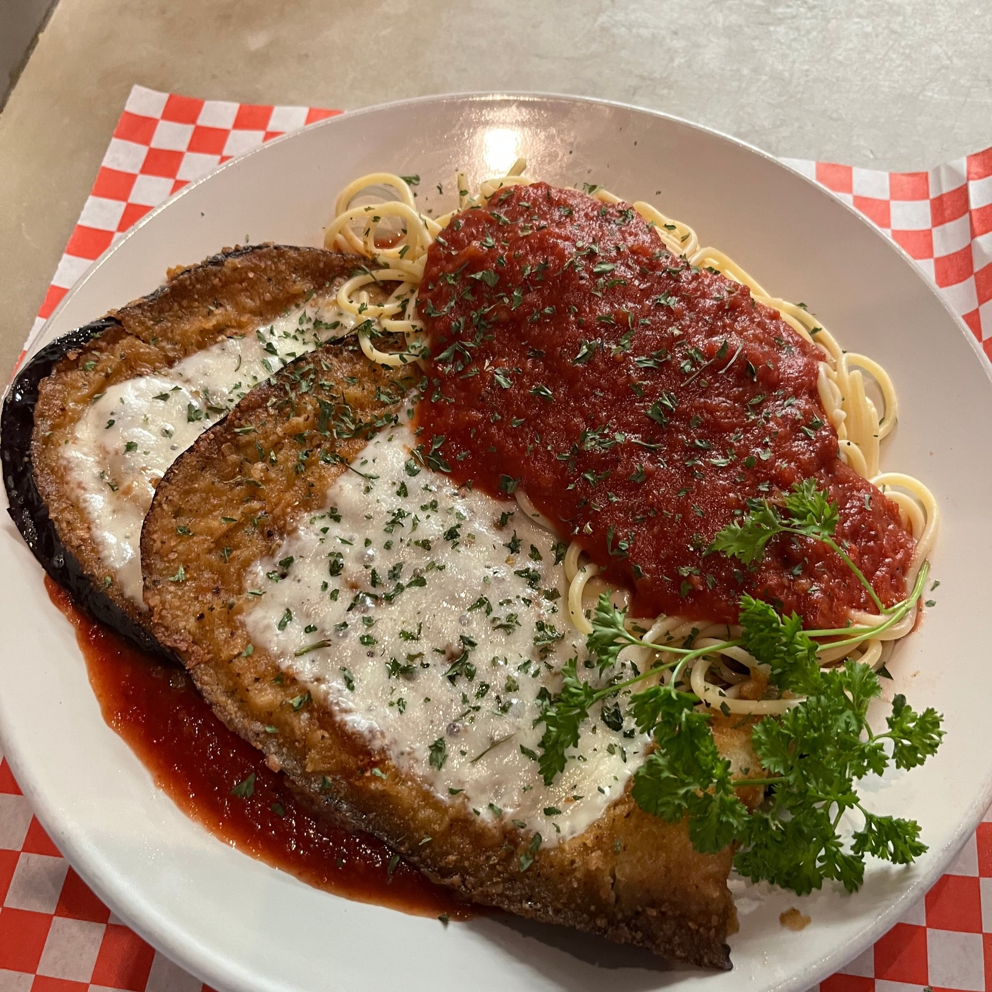 Eggplant parmesan