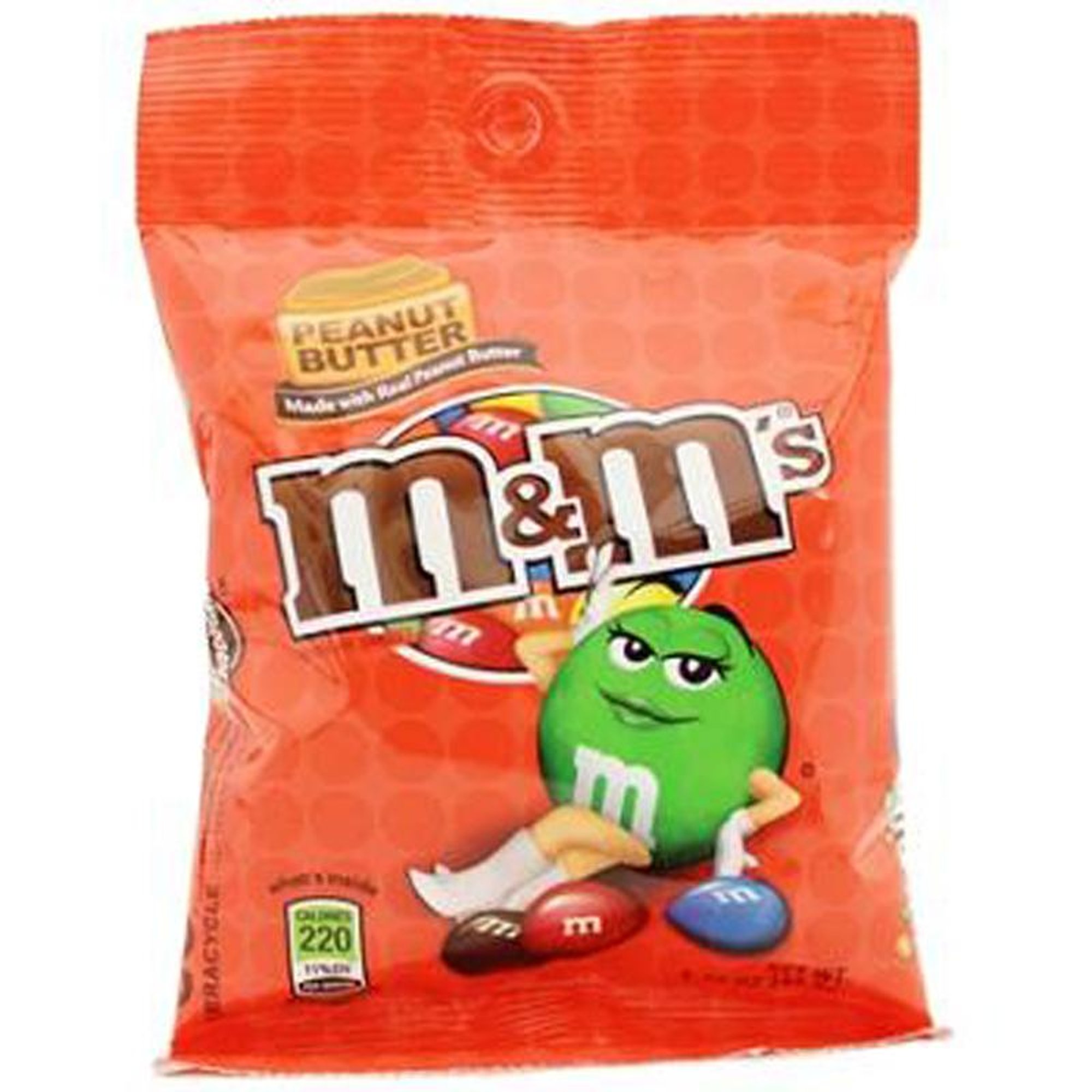 M&M S Peanut Butter Milk Chocolate Candy - 5.1 Oz Bag