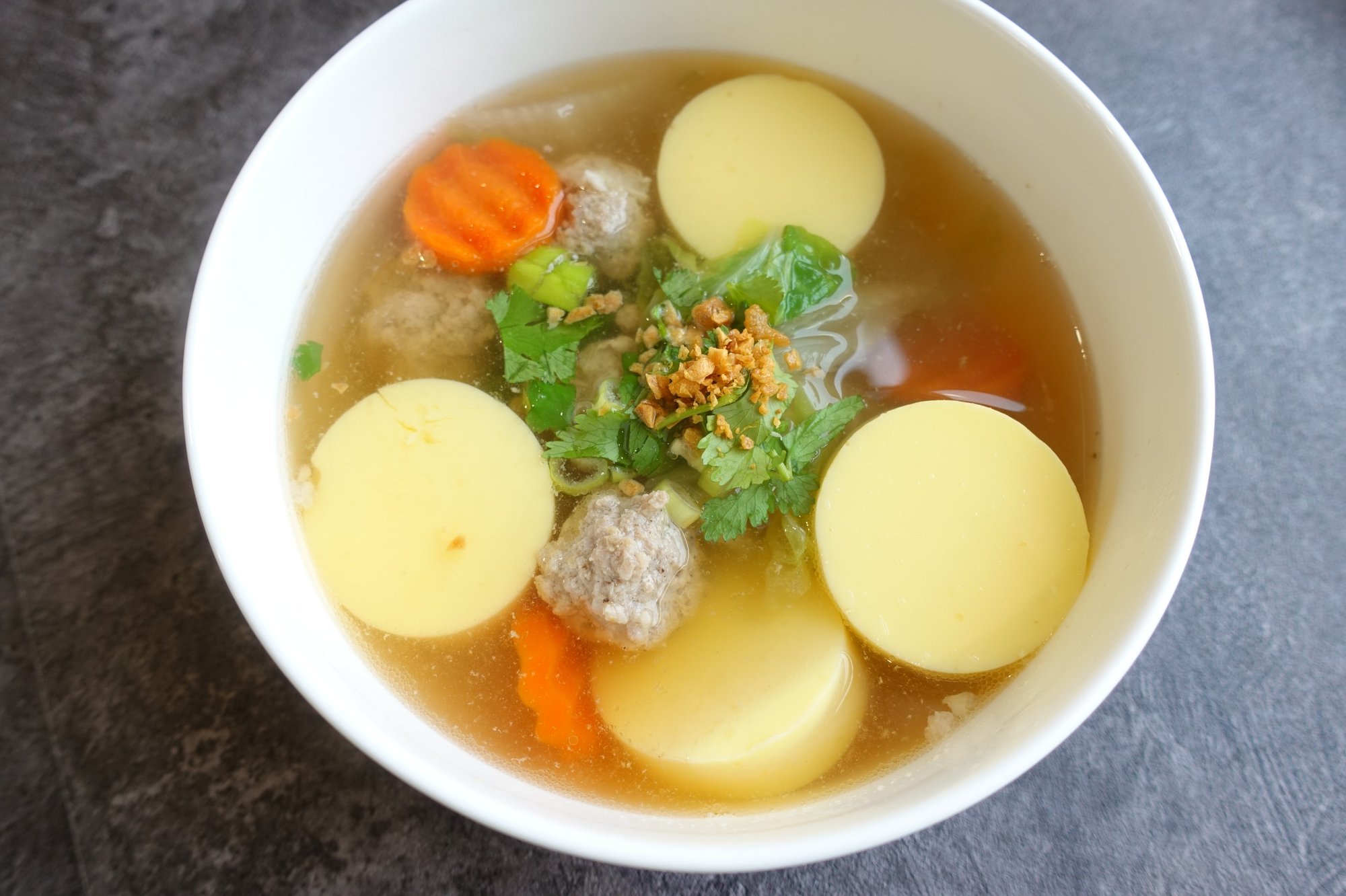 Tofu Soup (แกงจืดเต้าหู้หมูสับ)