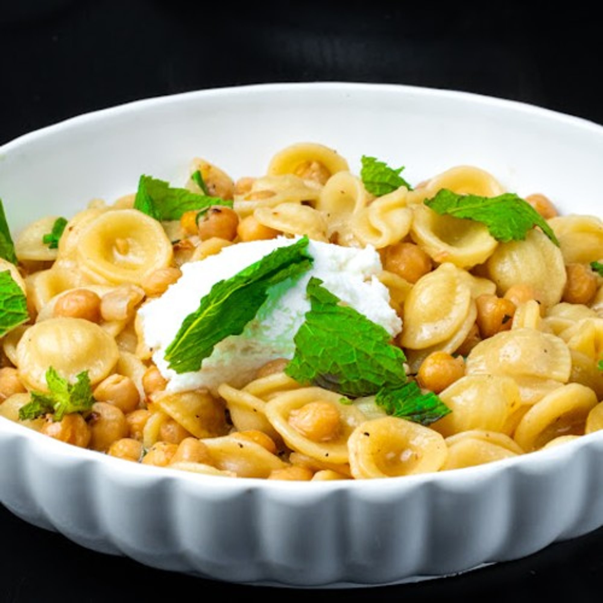 Orecchiette, Chick Peas, Butter, Garlic & Oil