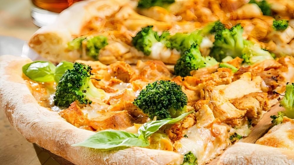Buffalo Chicken & Broccoli Pizza