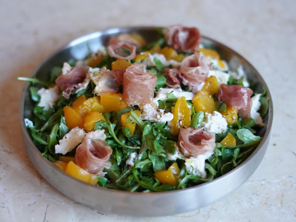 Burrata & Peach Salad