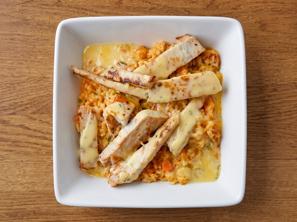 Chicken Queso Bowl