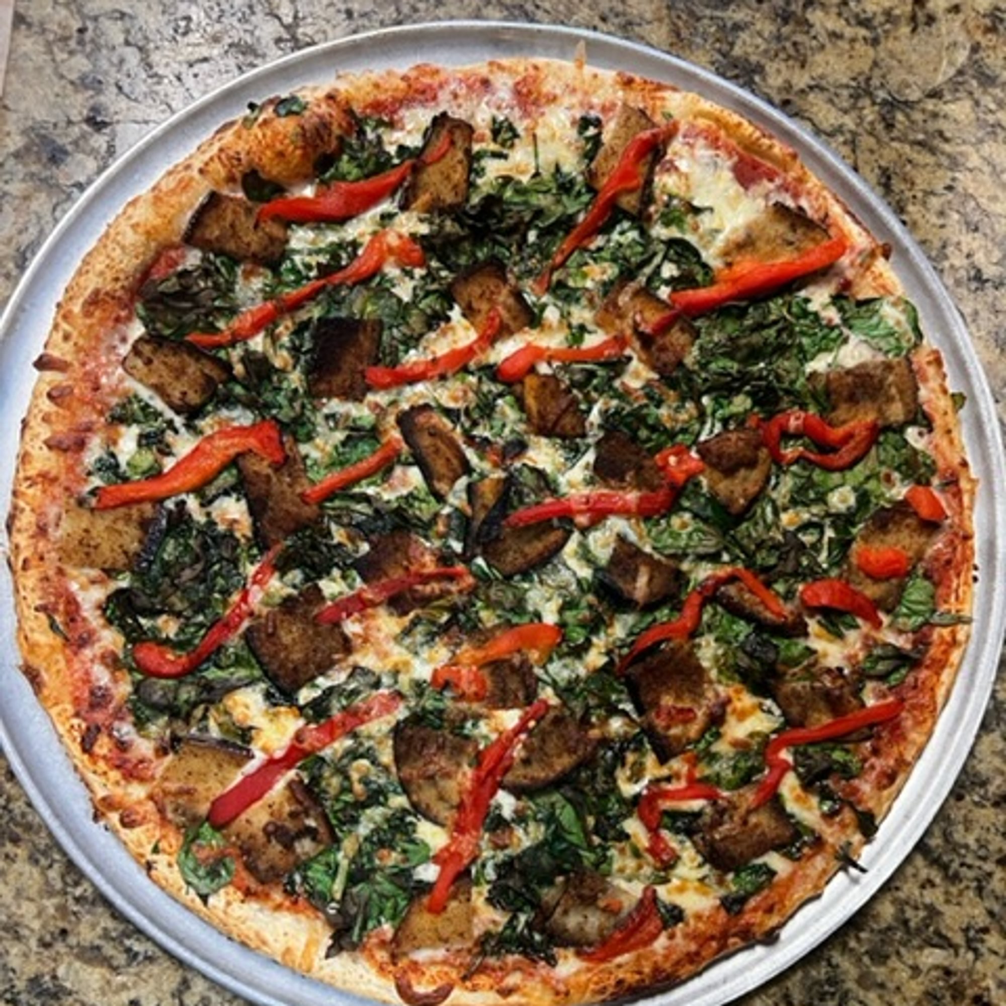 Roasted Eggplant Pizza 18"