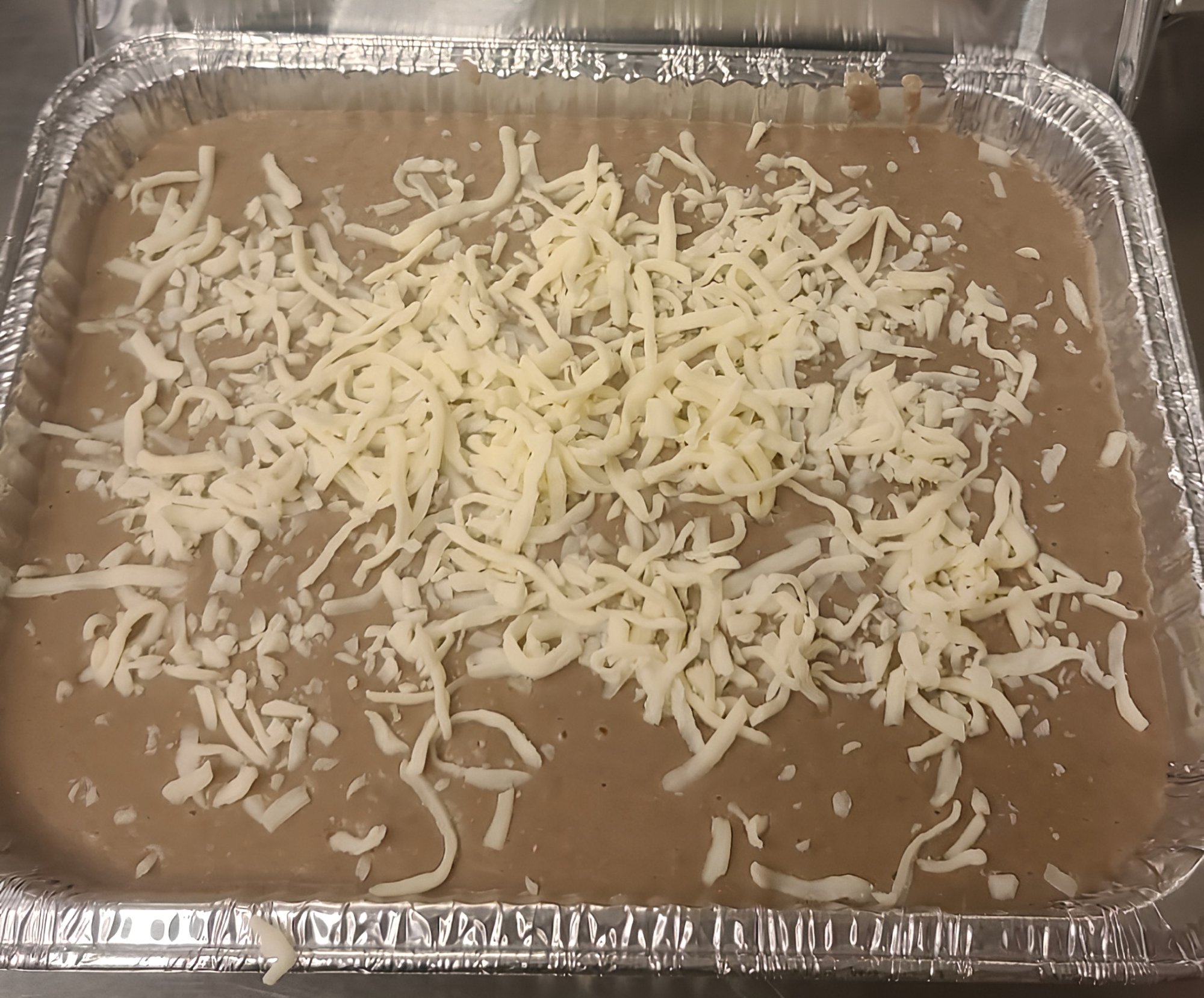 Tray of Refried Beans