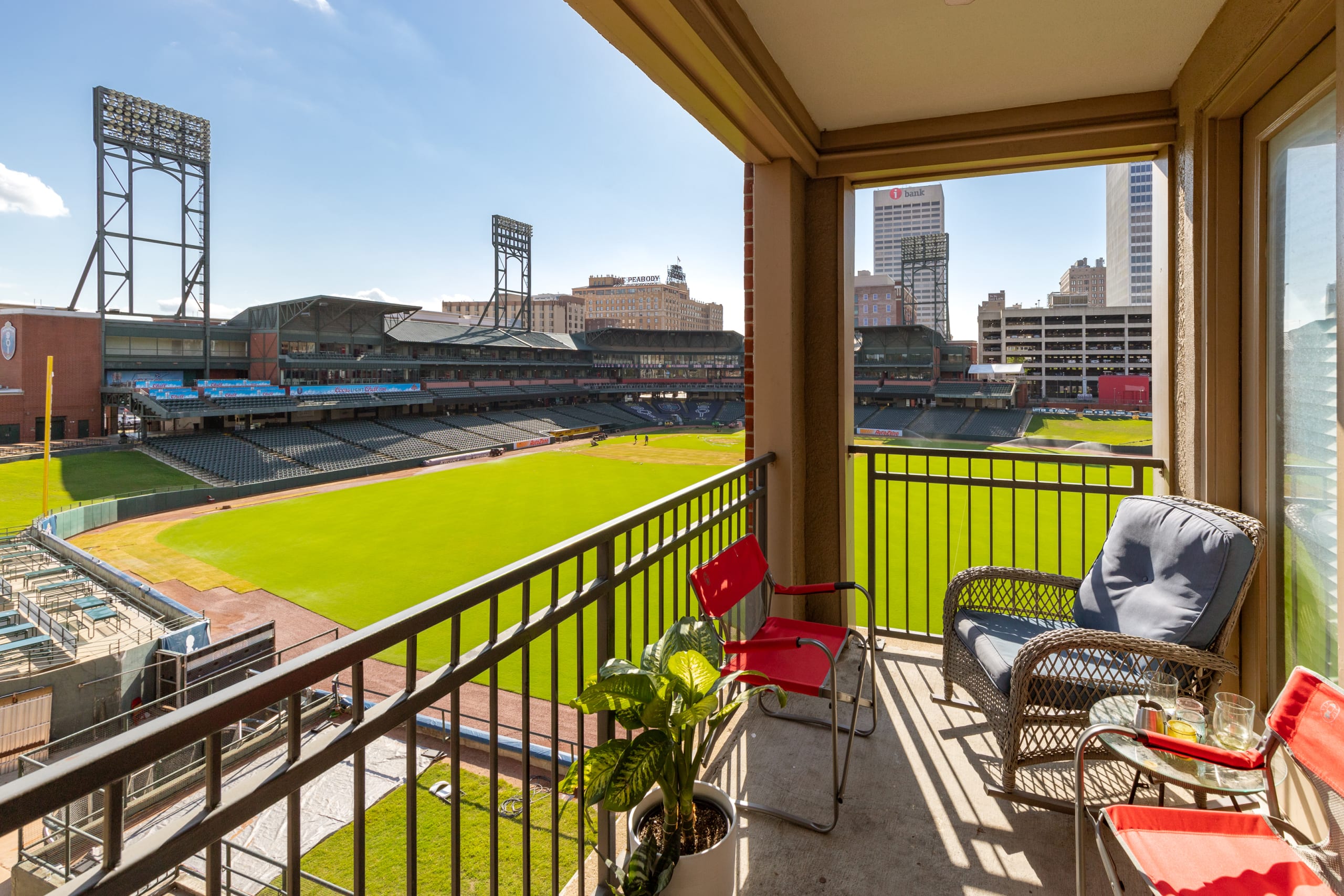 Exclusive field house overlooking AutoZone Ballpark
