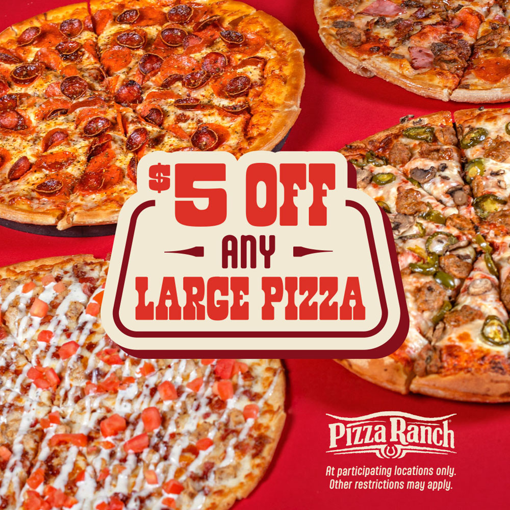 $5 Off Any Large Pizza