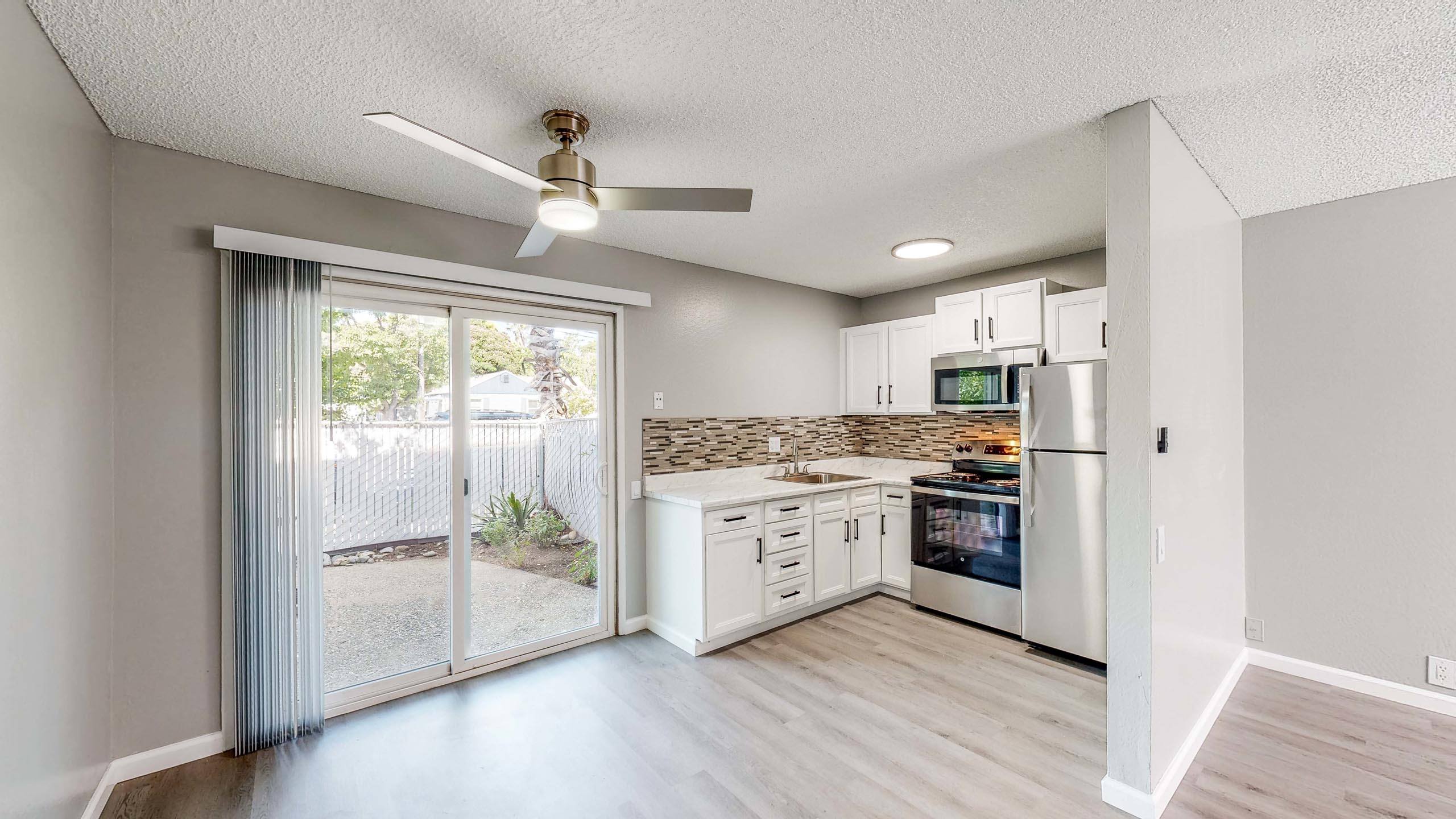 A modern kitchen at University Square Apartments, Davis, CA