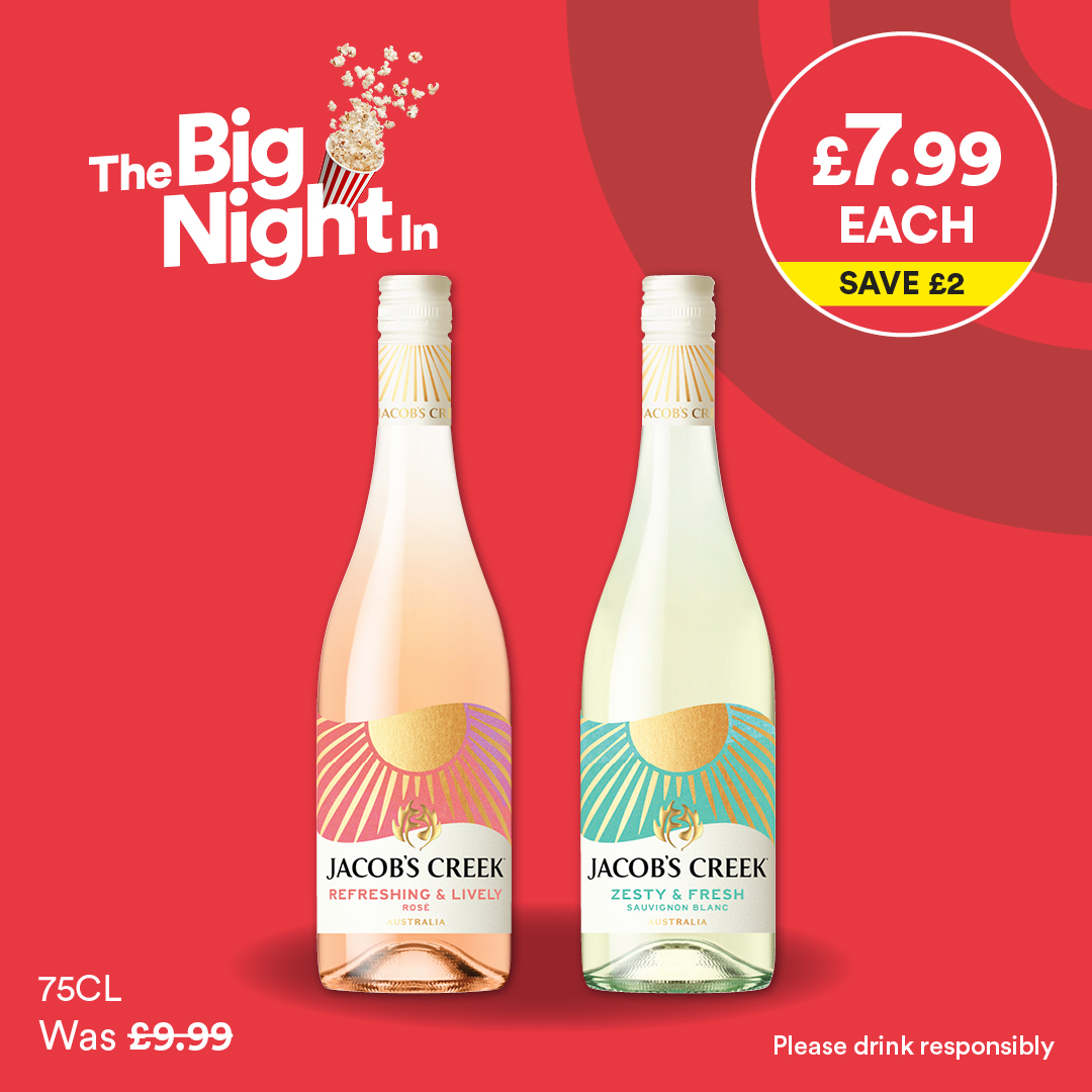 Jacobs Creek 75cl - £7.99