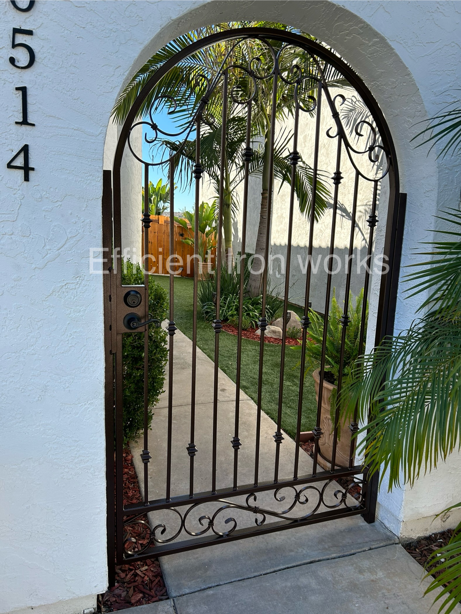 Outdoor locked gate