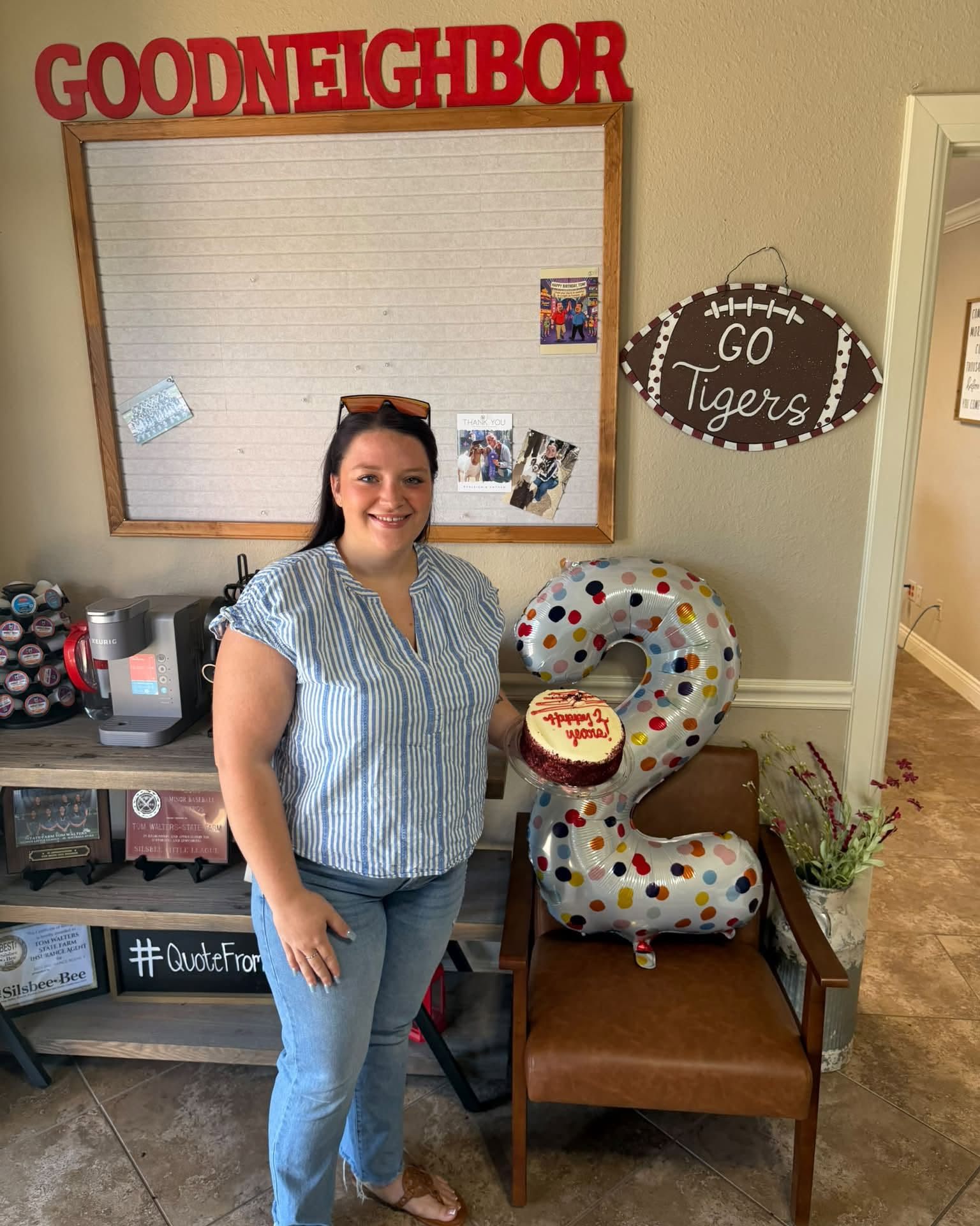 Happy 2-Year Work Anniversary, Mackenzie! Celebrating 2 years of your hard work, dedication, and personality. We’re so glad you’re part of our team! Here’s to many more years of laughs and cake!