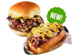 new pastrami smash burger and smash hot dog