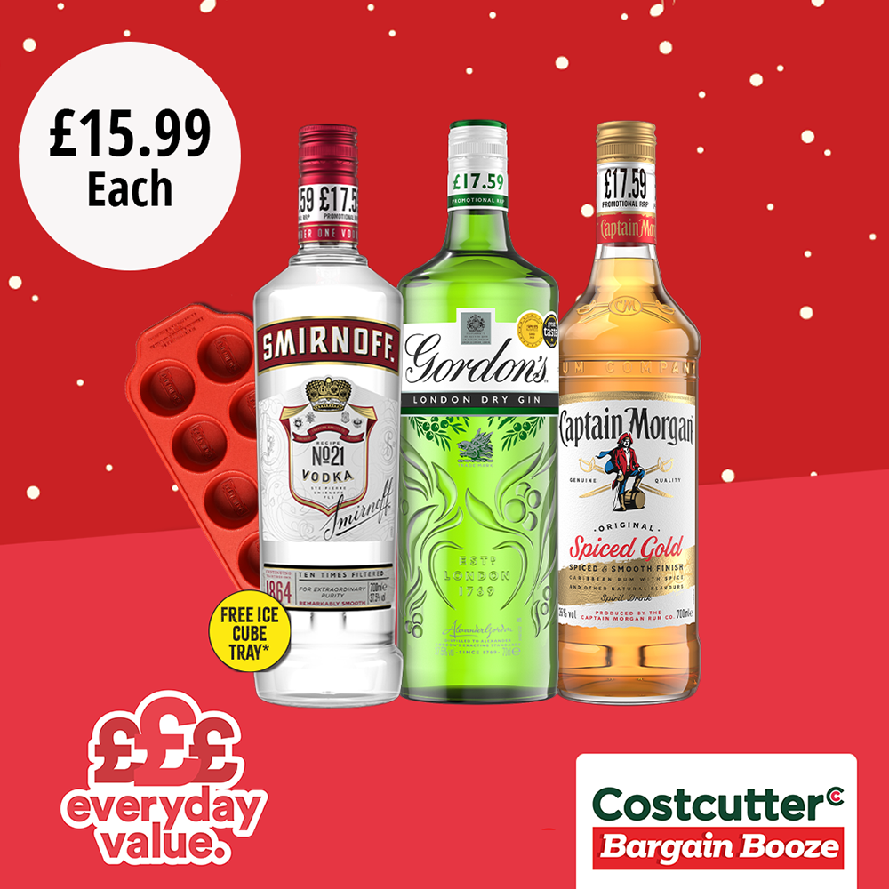 £15.99 on selected spirits
