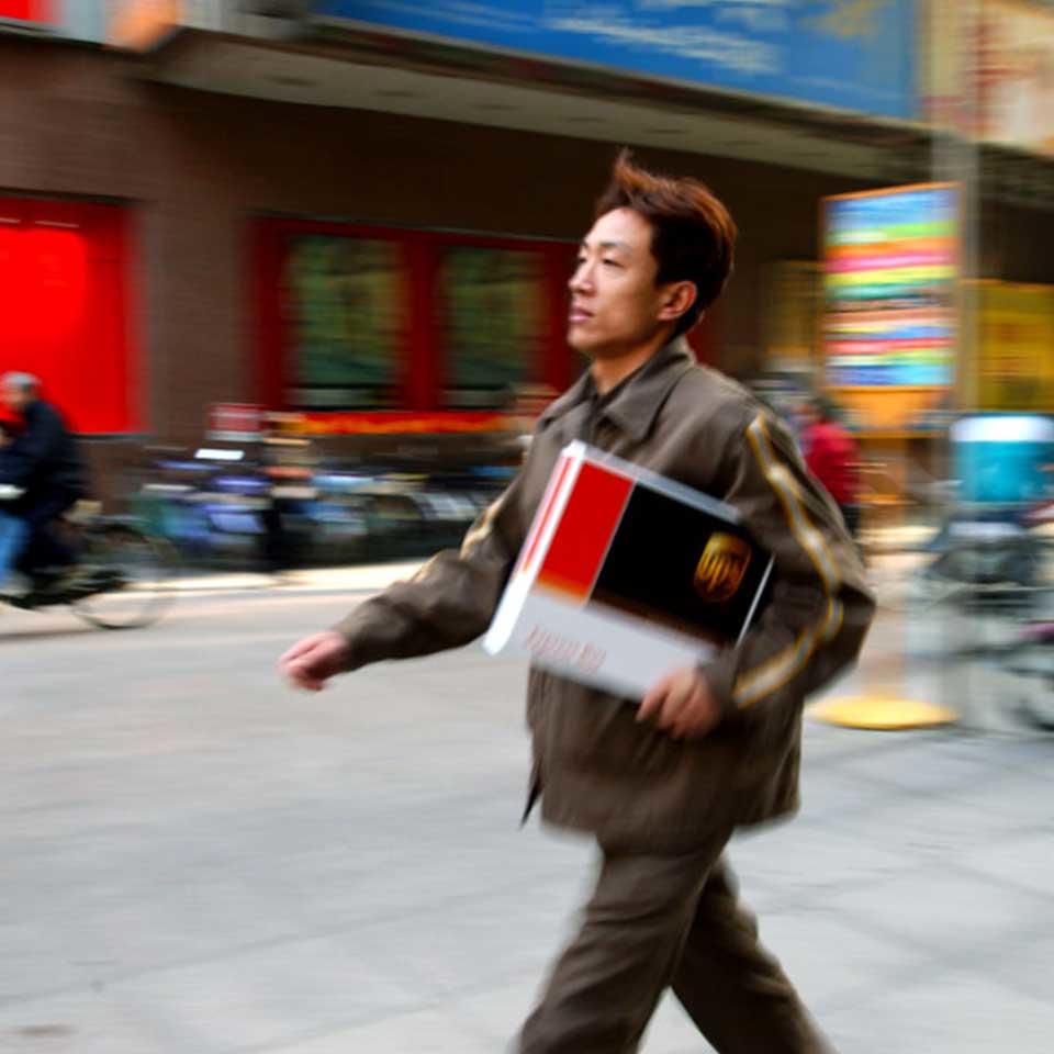 UPS delivers to Worldwide for the Lower East Side on Orchard St.